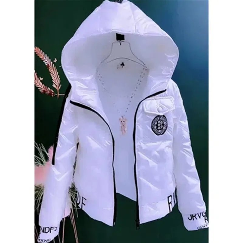 Winter Cotton-Padded Jacket Glossy Down Cotton Coat Women's Short 2022 New Student Korean Version Loose Keep Warm Cotton-Padded