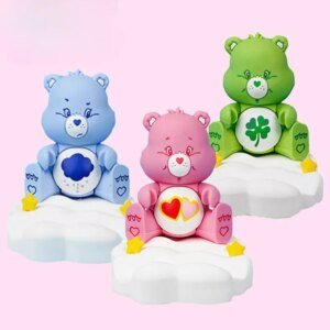 Kawaii Bear Mobile Phone Holder Carebears Cartoon Clouds Care Bears Doll Bracket Cute Desktop Rainbow Bear Car Ornaments Gift