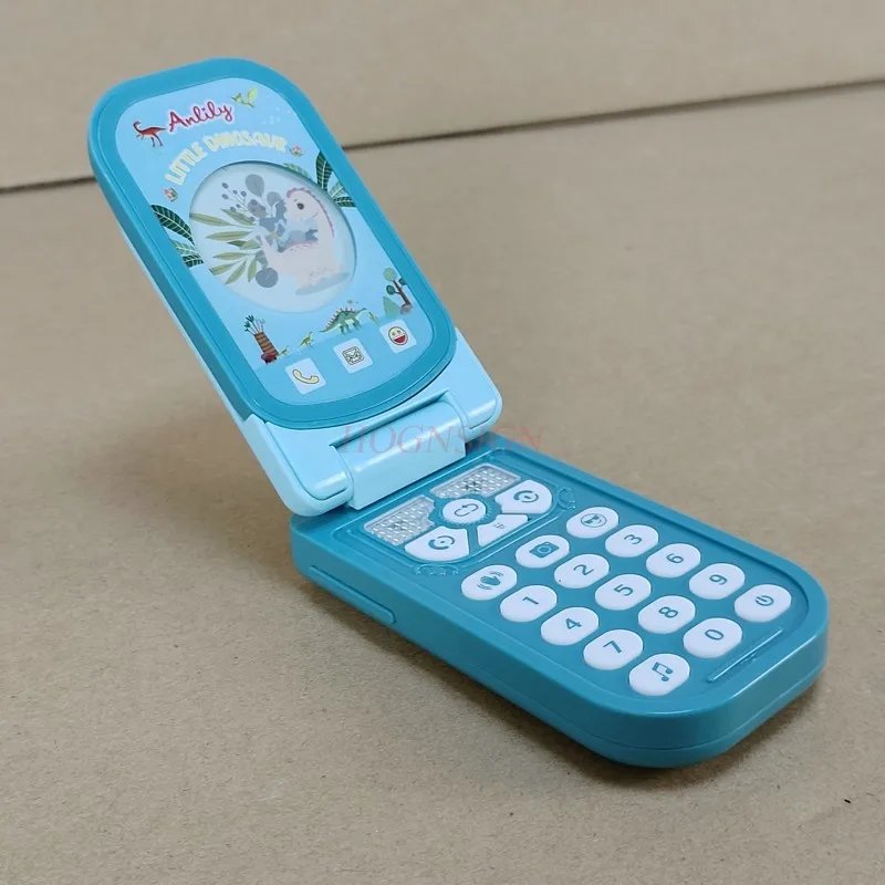 Children's Telephone Toys, Mobile Phones, Simulations, Flip Covers, Music, Early Childhood Education for Boys and Girls