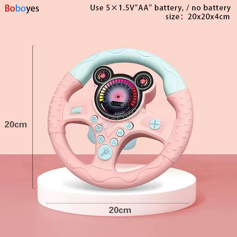 Infant Shining Eletric Simulation Steering Wheel Toy with Light Sound Kids Early Educational Stroller Vocal Toys Infant Shining Eletric Simulation Steering Wheel Toy with Light Sound Kids Early Educational Stroller Vocal Toys