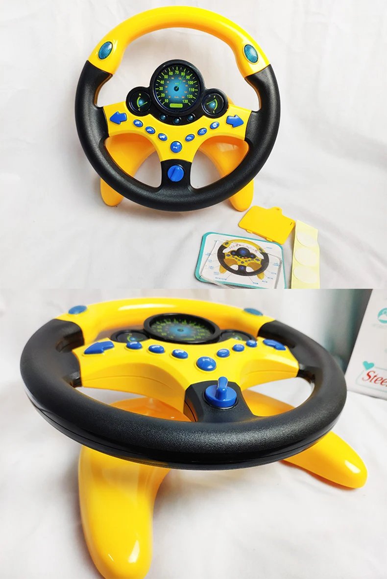 Infant Shining Eletric Simulation Steering Wheel Toy with Light Sound Kids Early Educational Stroller Vocal Toys Infant Shining Eletric Simulation Steering Wheel Toy with Light Sound Kids Early Educational Stroller Vocal Toys