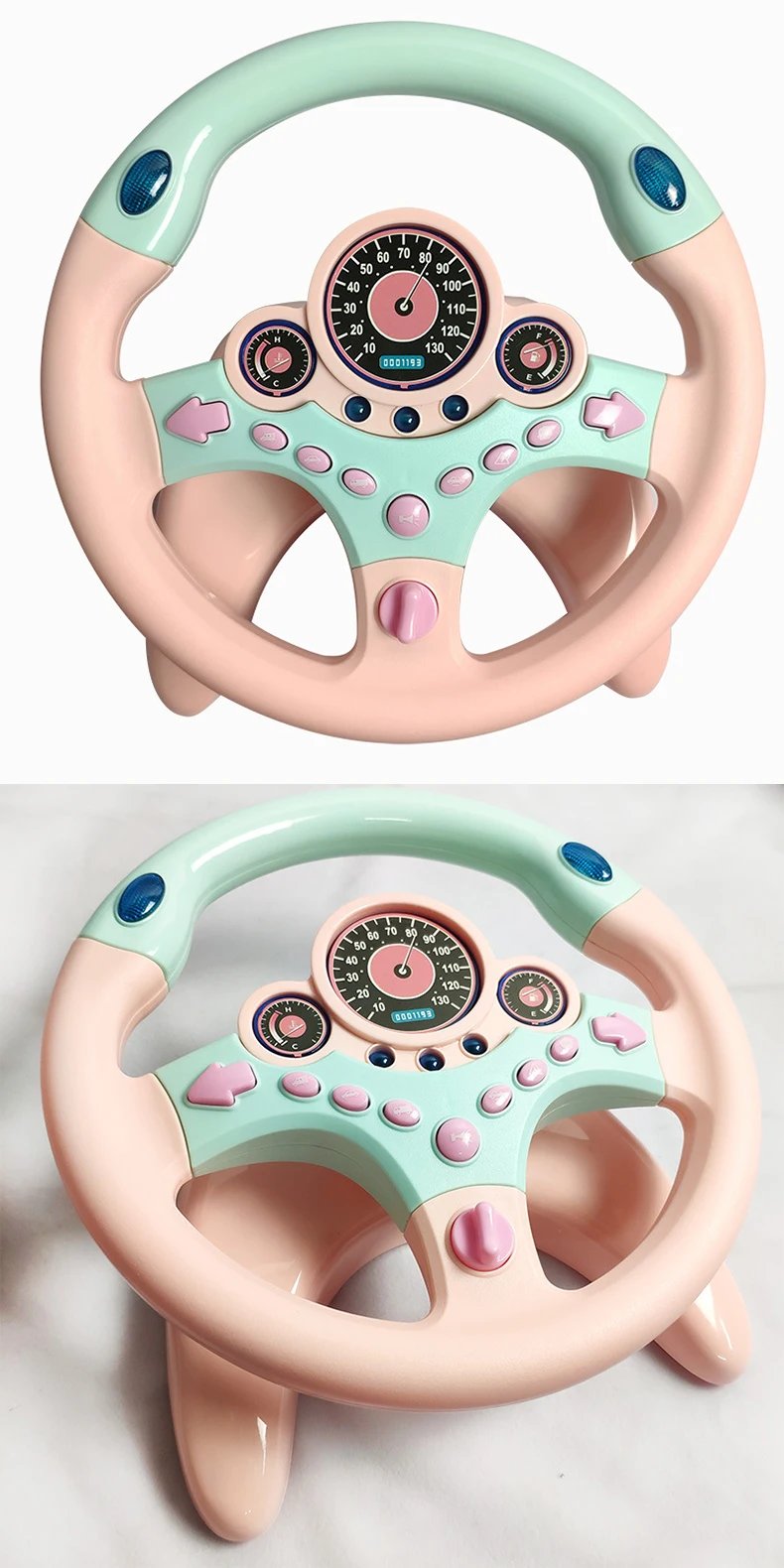 Infant Shining Eletric Simulation Steering Wheel Toy with Light Sound Kids Early Educational Stroller Vocal Toys Infant Shining Eletric Simulation Steering Wheel Toy with Light Sound Kids Early Educational Stroller Vocal Toys