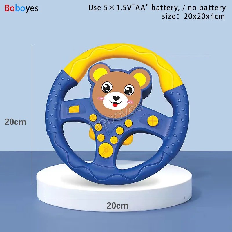 Infant Shining Eletric Simulation Steering Wheel Toy with Light Sound Kids Early Educational Stroller Vocal Toys Infant Shining Eletric Simulation Steering Wheel Toy with Light Sound Kids Early Educational Stroller Vocal Toys