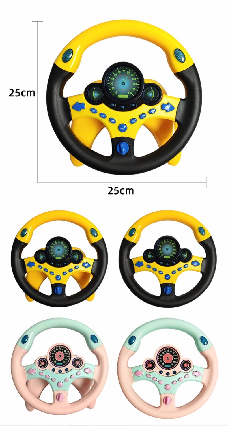 Infant Shining Eletric Simulation Steering Wheel Toy with Light Sound Kids Early Educational Stroller Vocal Toys Infant Shining Eletric Simulation Steering Wheel Toy with Light Sound Kids Early Educational Stroller Vocal Toys