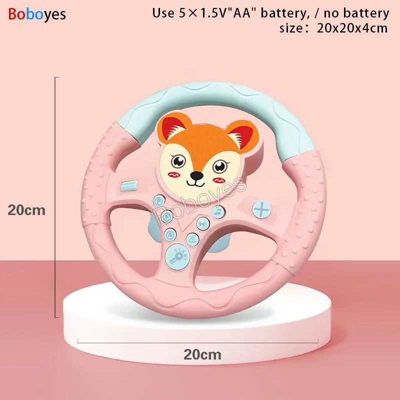 Infant Shining Eletric Simulation Steering Wheel Toy with Light Sound Kids Early Educational Stroller Vocal Toys Infant Shining Eletric Simulation Steering Wheel Toy with Light Sound Kids Early Educational Stroller Vocal Toys