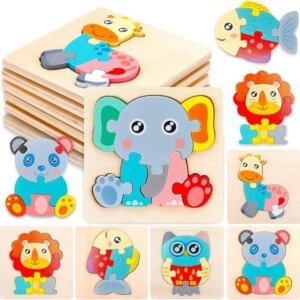 Montessori Toddler Wooden Puzzle Set Baby Kids Games Educational And Learning Intelligence Toys 1 2 3 4 Years