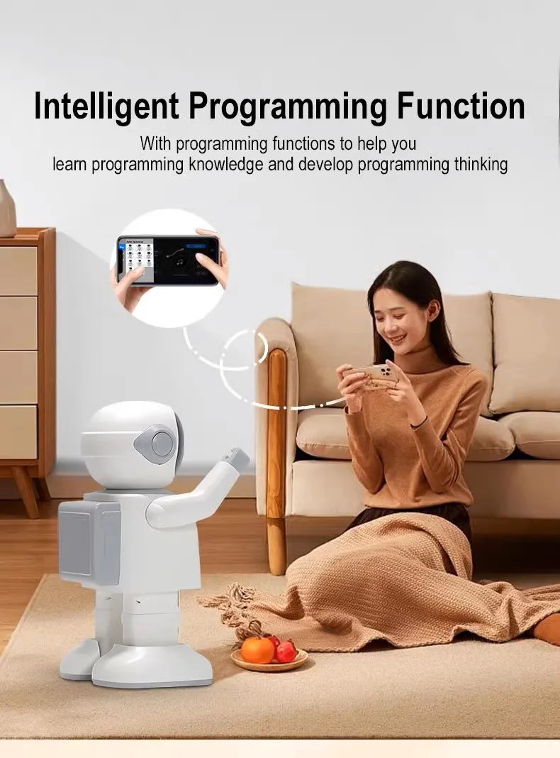 Program Dance Robert Children Toy Cute Robot Electron Astronaut Music Toys Phone APP Bluetooth Remote Control Kids Gift