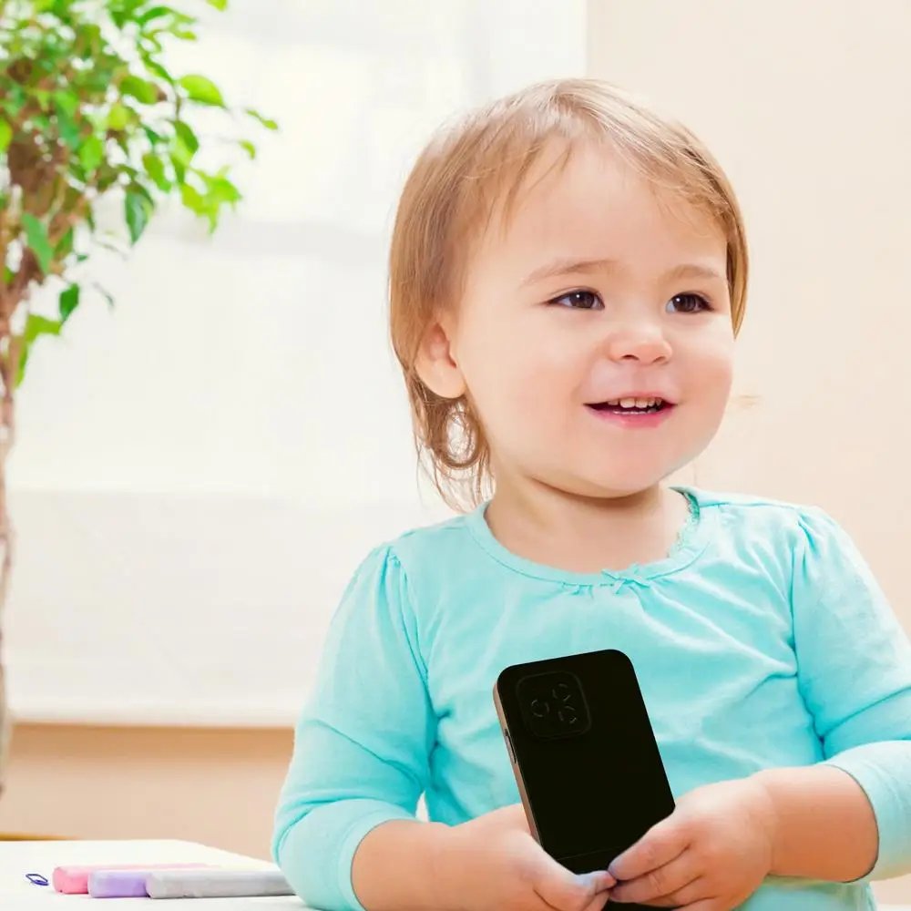 Fake Phone Kids Play House Toys Simulation Music Touch Screen Cell Phone With Light Baby Boys Girls Toys Mobile Phone Model Toys