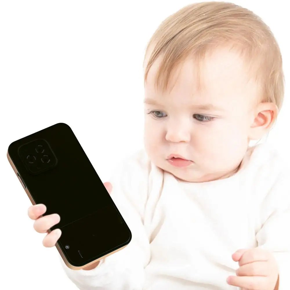 Fake Phone Kids Play House Toys Simulation Music Touch Screen Cell Phone With Light Baby Boys Girls Toys Mobile Phone Model Toys