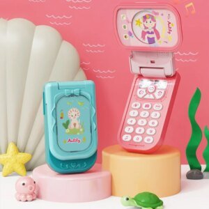 1pc Children's Mobile Phones Toys Simulations Flip Covers Music Early Education for Boys and Girls brinquedos eletronicos