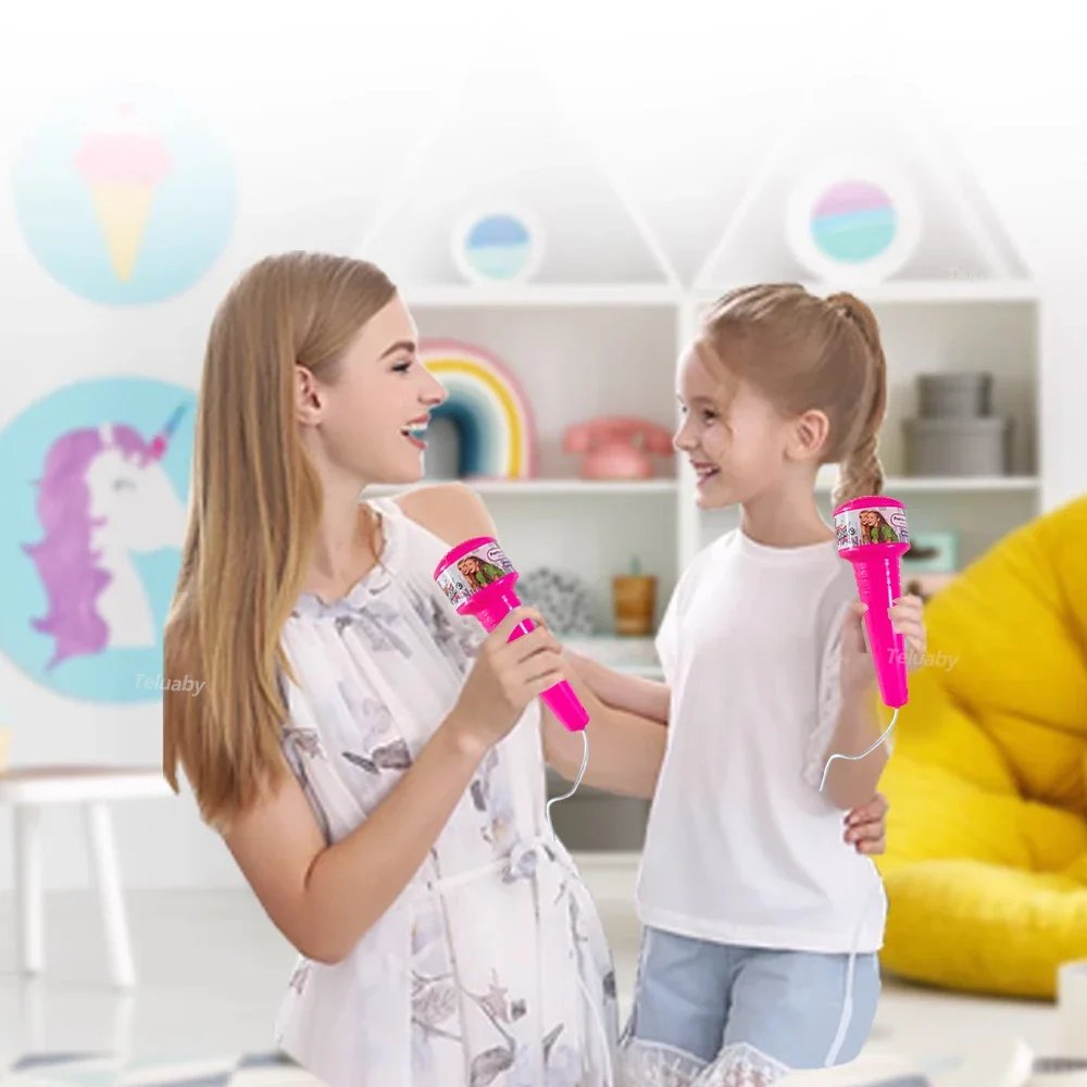 Kids Microphone with Stand Karaoke Song Music Instrument Toys Brain-Training Educational Toy Birthday Gift for Girl Boy