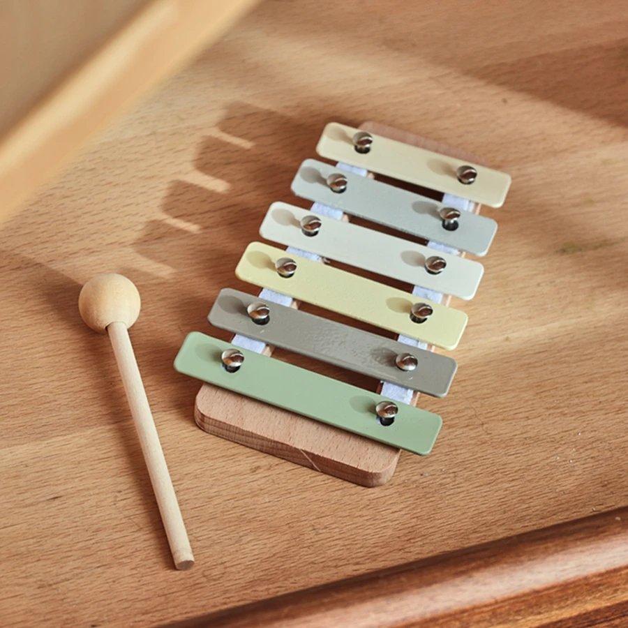 Musical Montessori Toys Baby Toys Rattle Bell Drum Xylophone Percussion for 0 3 Year Kids Early Educational Instruments Toys