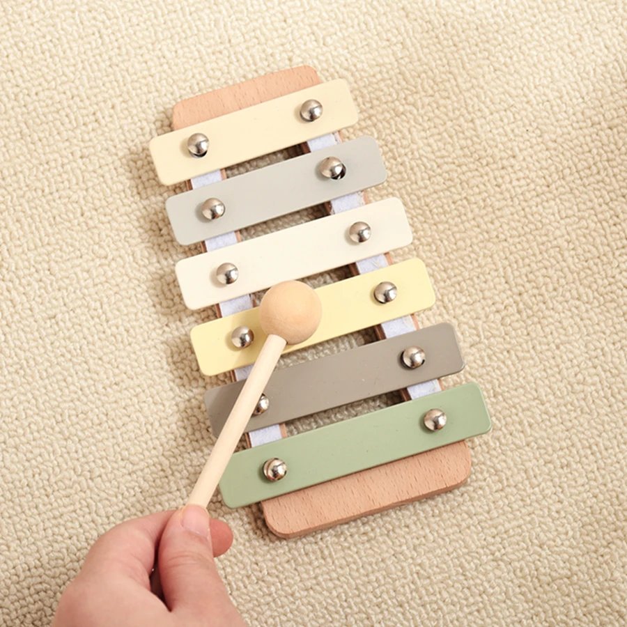 Musical Montessori Toys Baby Toys Rattle Bell Drum Xylophone Percussion for 0 3 Year Kids Early Educational Instruments Toys