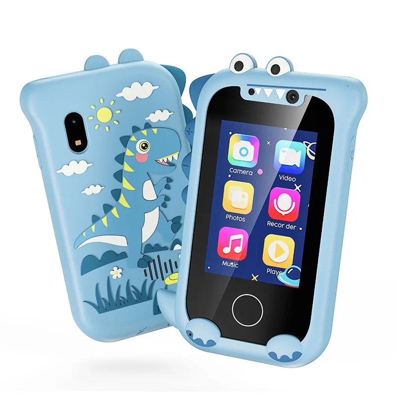 Kids Smart Toy Phone Toddler Touchscreen Game Phone MP3 Music Player with Dual Camera for Girl Boy Christmas Birthday Gifts