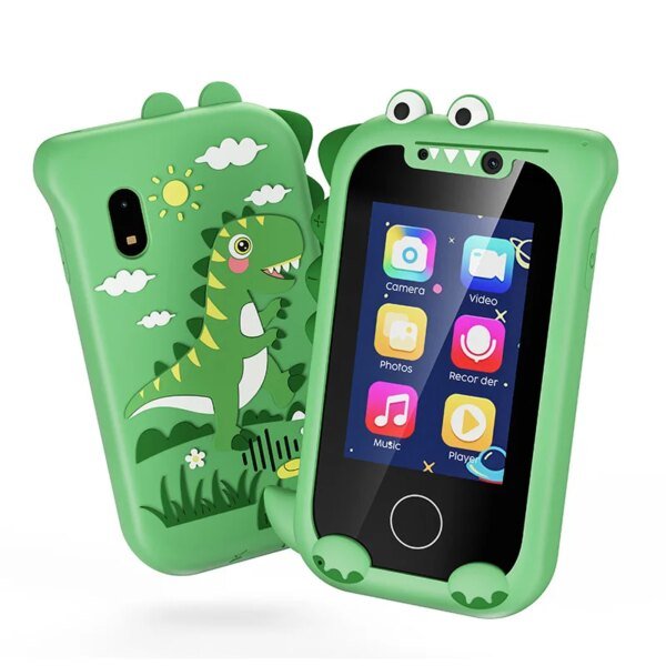 Kids Smart Toy Phone Toddler Touchscreen Game Phone MP3 Music Player with Dual Camera for Girl Boy Christmas Birthday Gifts