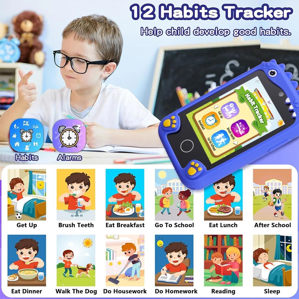Kids Smart Educational Toys Musci Player Learning Selfie Toddler Phone for Children Age 3-12 Best Christmas Birthday Gifts Kids Smart Educational Toys Musci Player Learning Selfie Toddler Phone for Children Age 3-12 Best Christmas Birthday Gifts