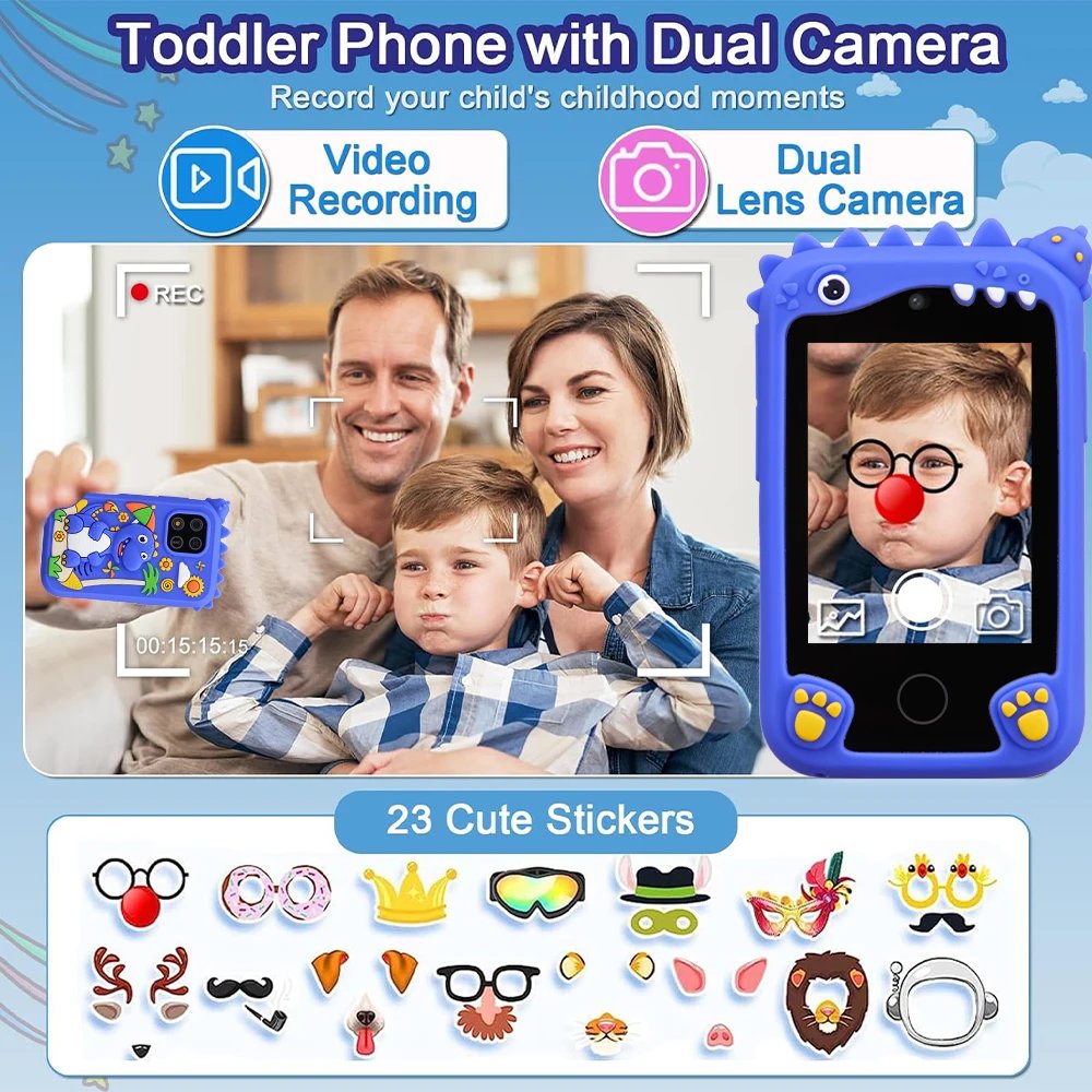 Kids Smart Educational Toys Musci Player Learning Selfie Toddler Phone for Children Age 3-12 Best Christmas Birthday Gifts Kids Smart Educational Toys Musci Player Learning Selfie Toddler Phone for Children Age 3-12 Best Christmas Birthday Gifts