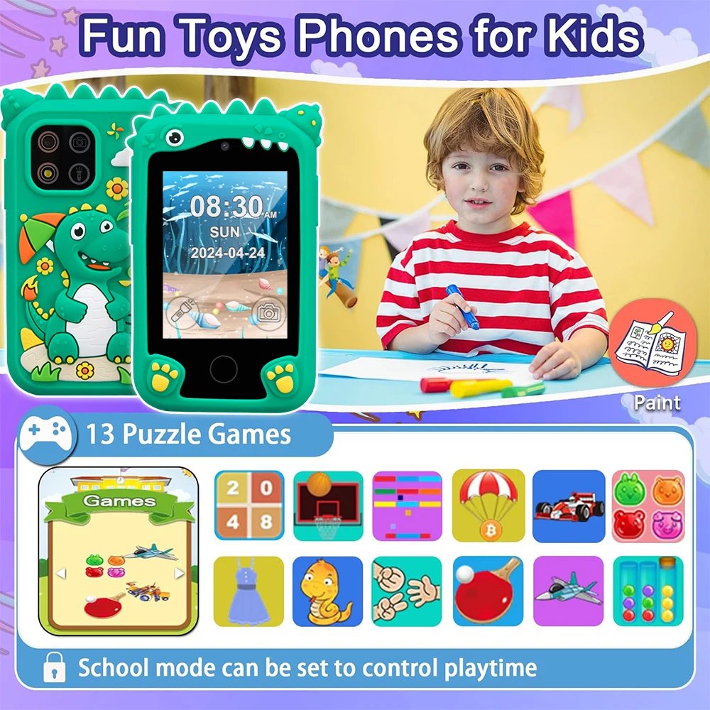 Kids Smart Educational Toys Musci Player Learning Selfie Toddler Phone for Children Age 3-12 Best Christmas Birthday Gifts Kids Smart Educational Toys Musci Player Learning Selfie Toddler Phone for Children Age 3-12 Best Christmas Birthday Gifts