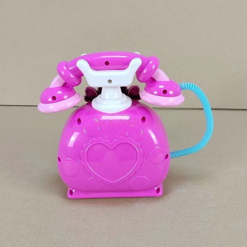 old children's phone Toys Princess Phone Emulation landline Early Education Puzzle Girl Baby Phone 2-3 Years Old