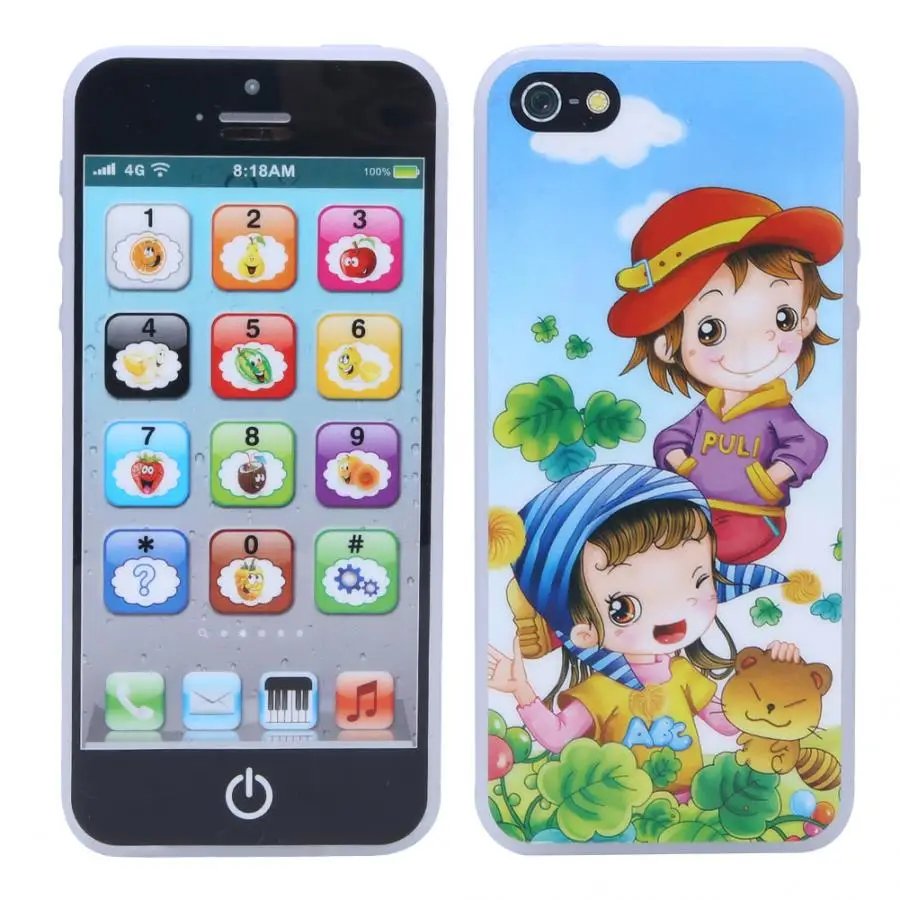 Cute Music Light Toy for Children English Learning Machine Cellphone Toys Music Machine Kids Mobile Phone Educational Toy