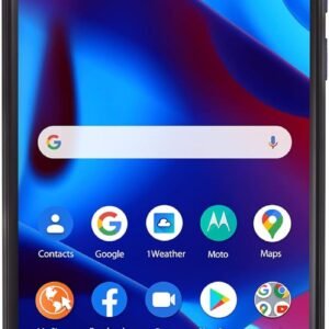 TracFone Moto g Pure (2021), 32GB, Blue - Prepaid Smartphone (Locked/Renewed)