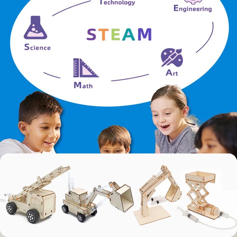 DIY Handmade Small Production Hydraulic Technology Physical Model Science Toy Experiment Educational Toy Project for School Kid
