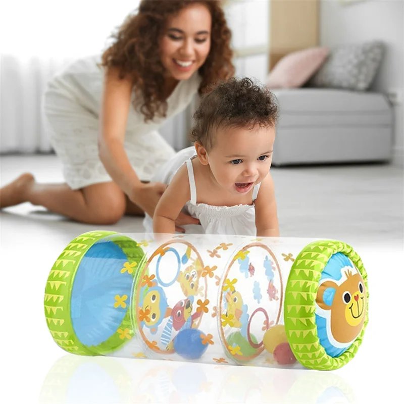 Baby Crawling Roller Toy Infant Activity Tummy Time Roller Montessori Educational Development Sensory Toys for Kids 0 12 Months
