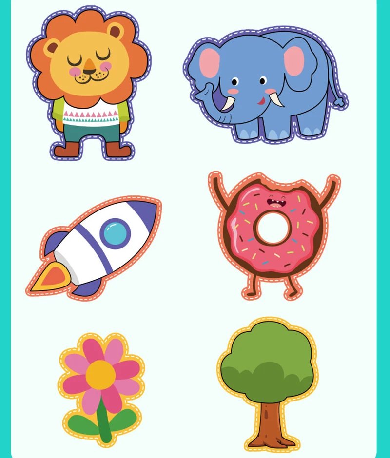 Preschool Cutting Pasting Cut Lines Fruits Animals Paper Projects Kids Learn Scissor Skills Activity Book & Safe Scissors