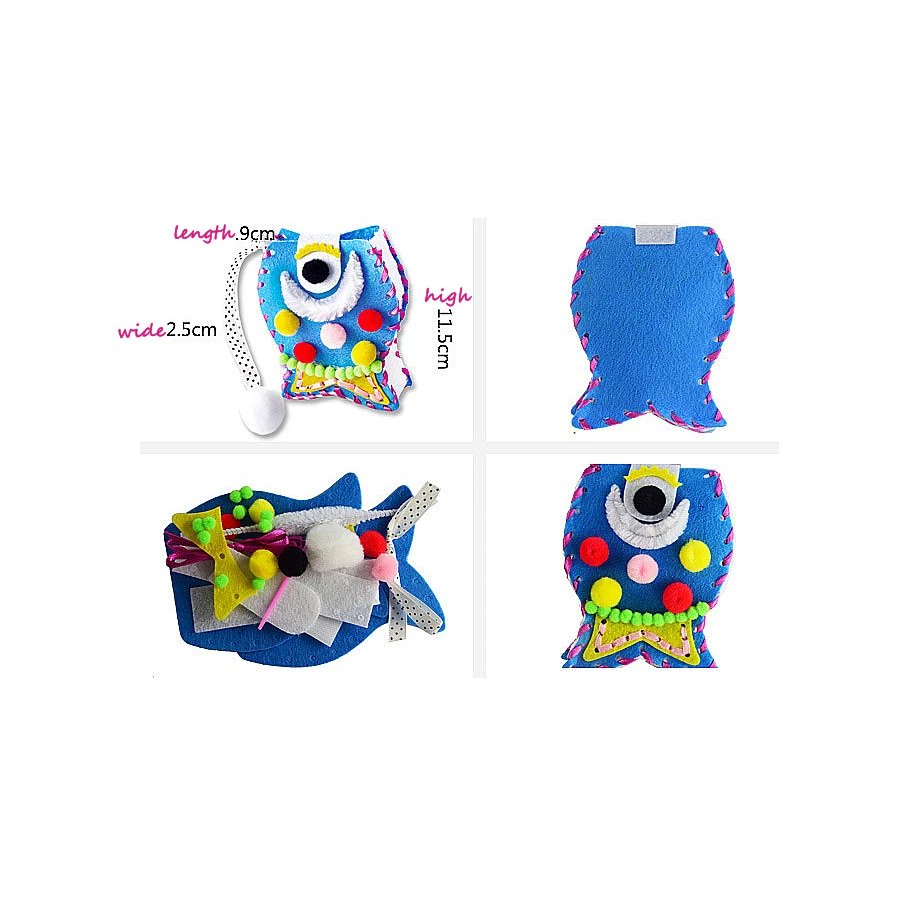 DIY Handmade Felt Fabric Sewing Kit for Kids Beginners,Sewing Project Pattern Bag Handbag Art & Crafts Educational Kid Toys