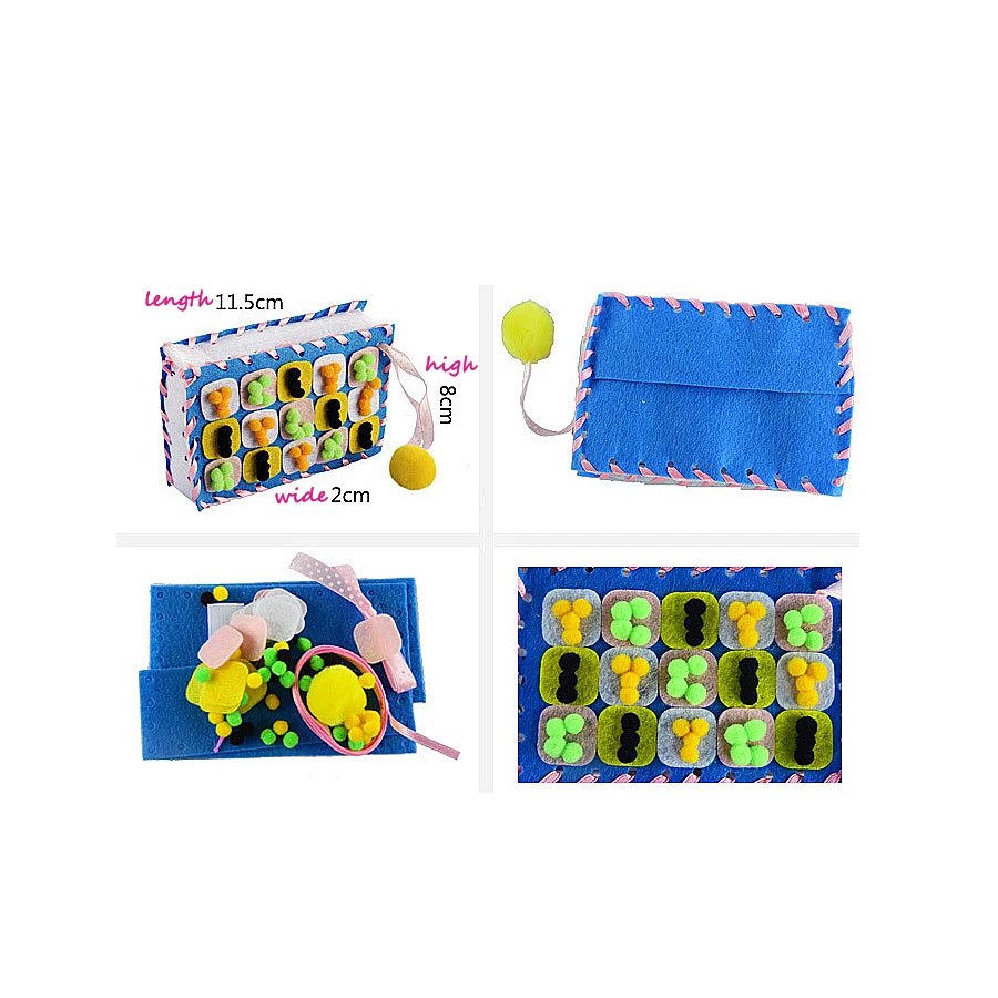 DIY Handmade Felt Fabric Sewing Kit for Kids Beginners,Sewing Project Pattern Bag Handbag Art & Crafts Educational Kid Toys