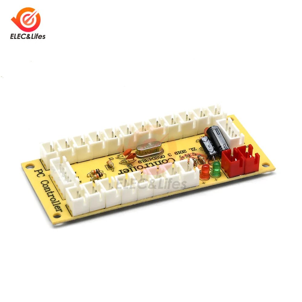 DIY Zero Delay Arcade USB Encoder PC to Joystick Arcade Rocker Circuit Board Control Module for MAME 2Pin with Cable Push Button DIY Zero Delay Arcade USB Encoder PC to Joystick Arcade Rocker Circuit Board Control Module for MAME 2Pin with Cable Push Button