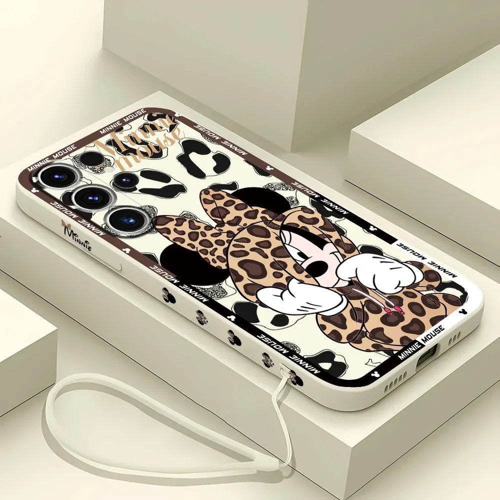 Disney Mickey Minnie Mouse Phone Case for Samsung Galaxy S21 Plus S23 Ultra 5G S24 Ultra S22 S20 FE Silicone Soft Back Cover