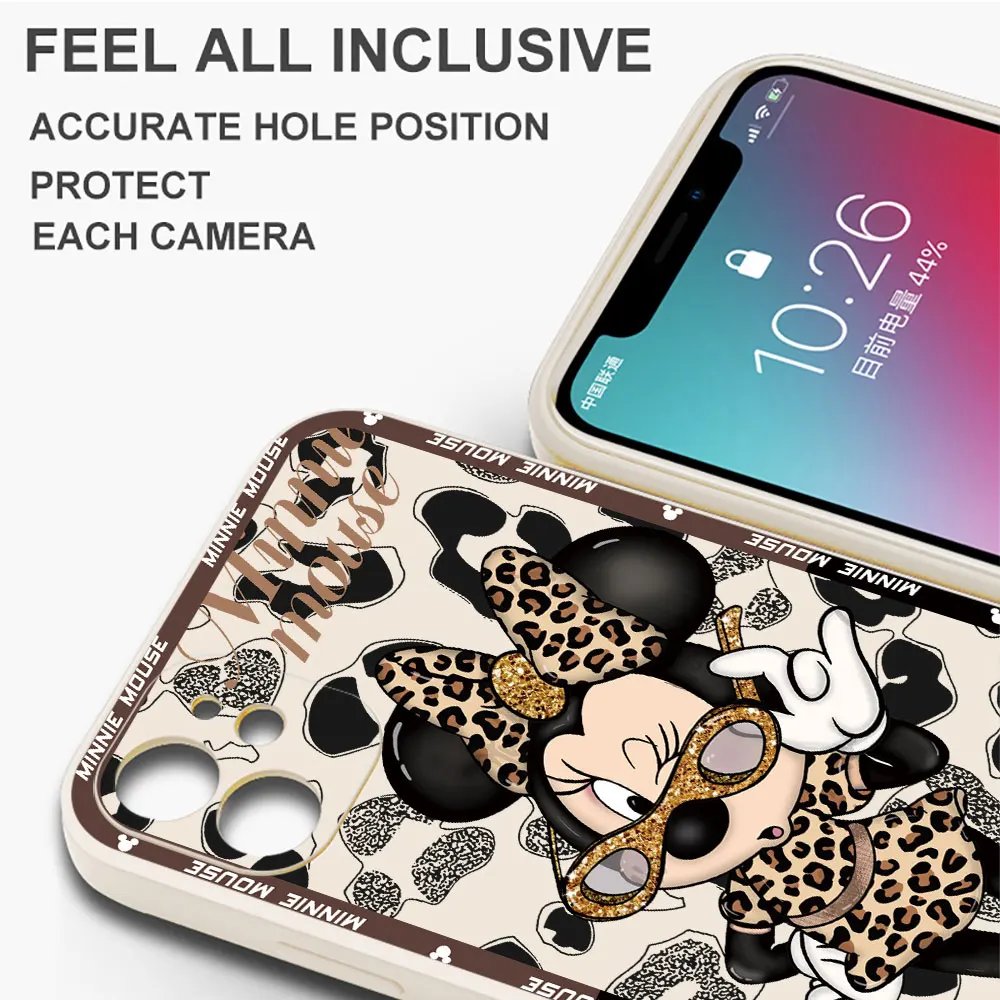 Disney Mickey Minnie Mouse Phone Case for Samsung Galaxy S21 Plus S23 Ultra 5G S24 Ultra S22 S20 FE Silicone Soft Back Cover