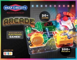 Snap Circuits “Arcade”, Electronics Exploration Kit, Stem Activities for Ages 8+, Full Color Project Manual (SCA-200)  Toys & Games